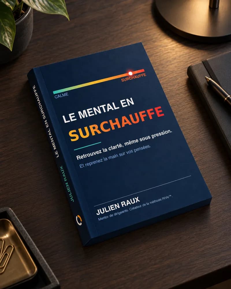 Le livre Le Mental en Surchauffe posé sur un bureau